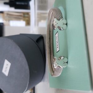 Tous Silver Open Cuff Bracelet